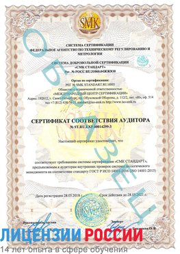 Образец сертификата соответствия аудитора Образец сертификата соответствия аудитора №ST.RU.EXP.00014299-3 Нижний Архыз Сертификат ISO 14001